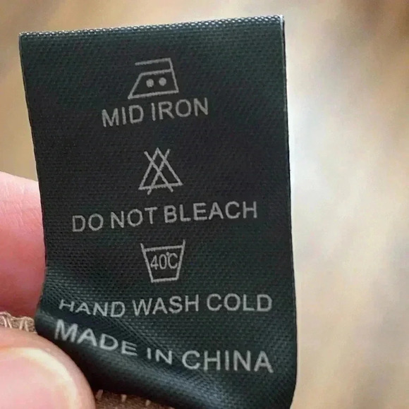 🆕Pretty Angel Coffee Lace-Accent Wide-Leg Linen Blend Pants S🆕 - Picture 12 of 12